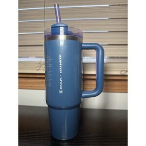 Stanley X Starbucks Mexico Glitter Blue 30oz Tumbler BNWT
